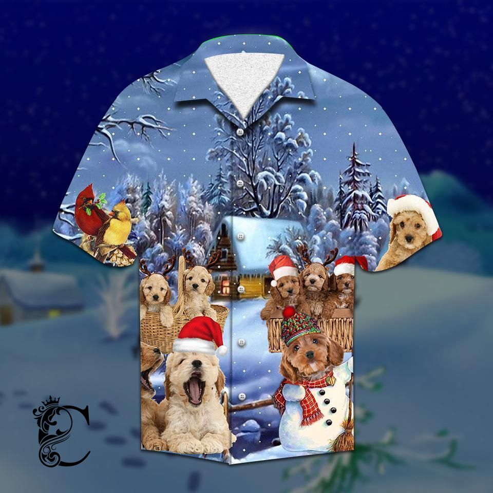 Beach Shirt Get Now Cockapoo Christmas Hawaiian Shirt- Chillicothemall