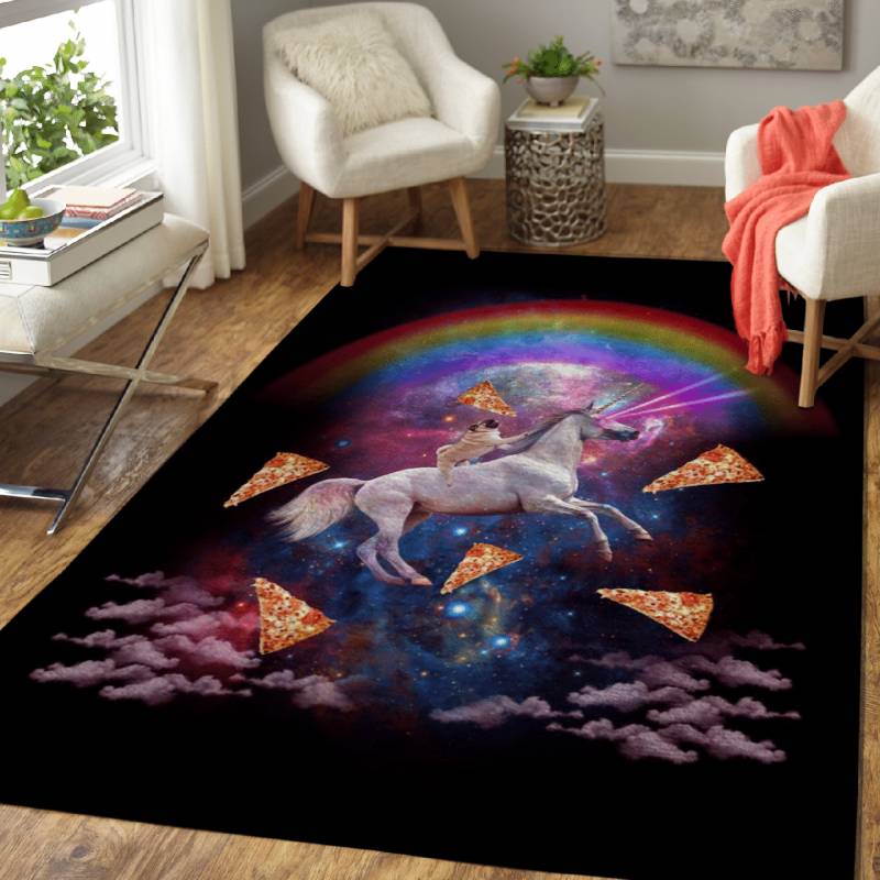 Unicorn Pug Dog Space – Space Animals Area Rug Carpet