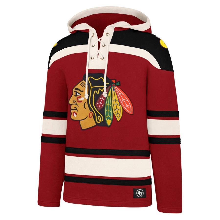 Chicago Blackhawks Superior ’47 Lacer Hoodie Unisex 3D All Over Print