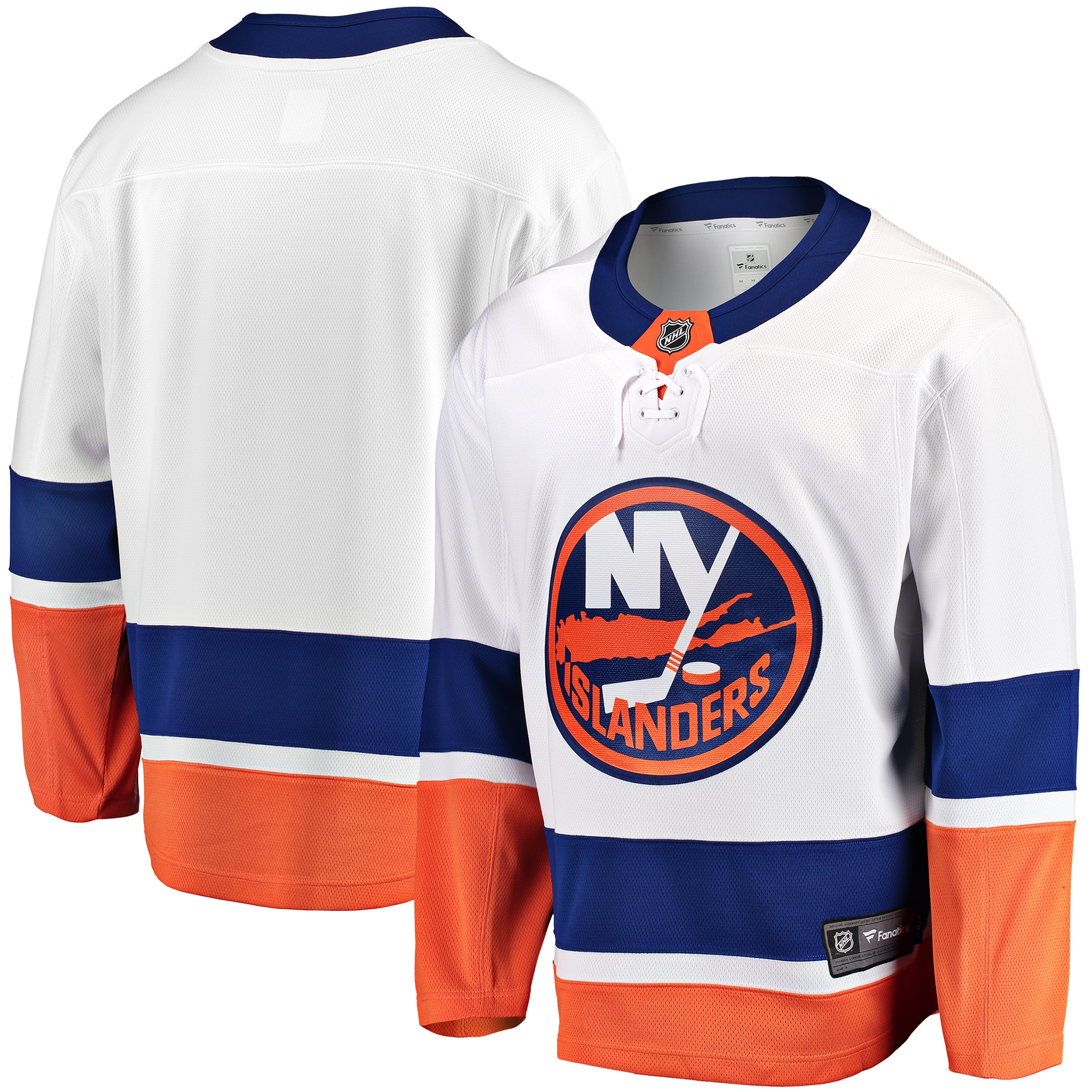 Men's New York Islanders White Breakaway Away Jersey