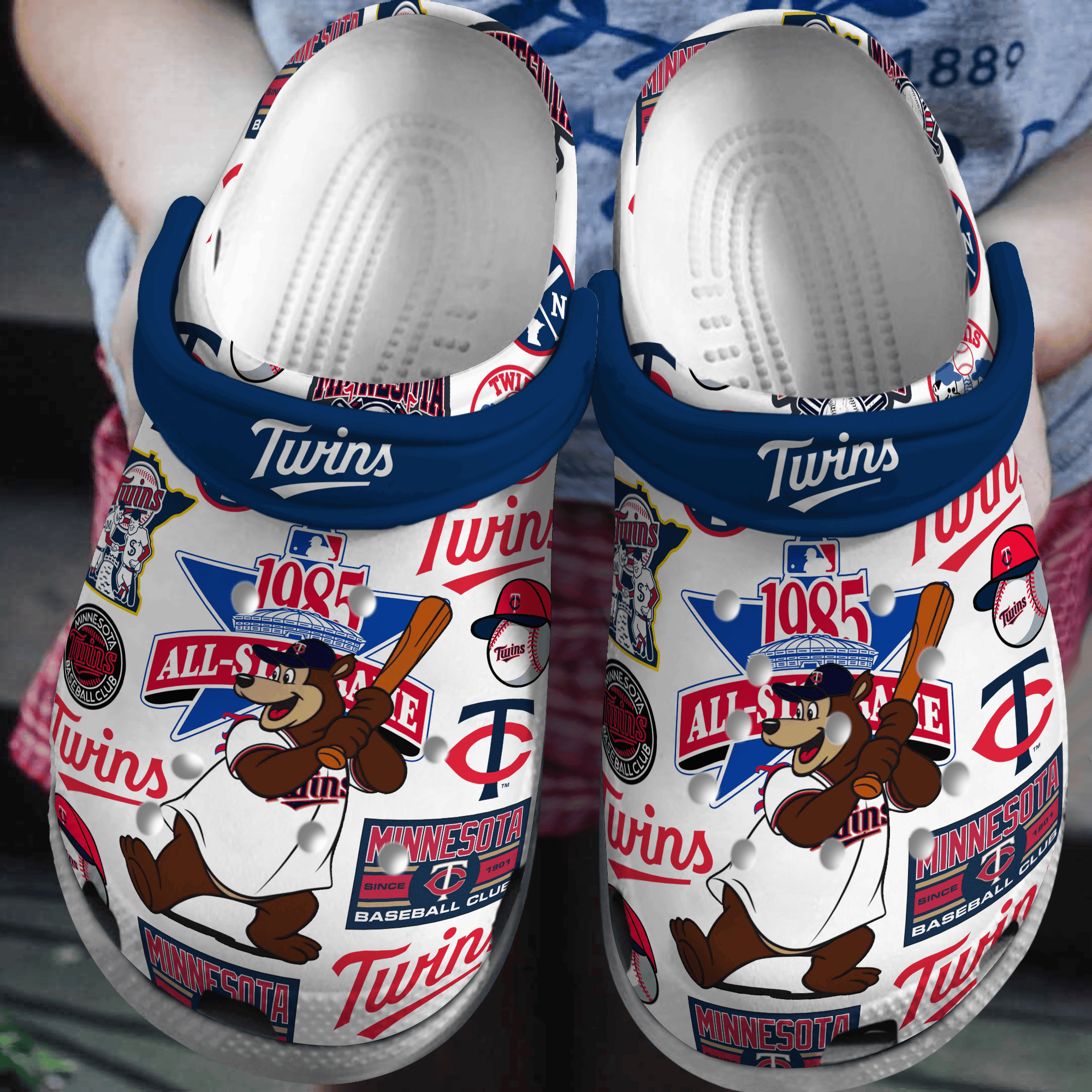 Minnesota Twins MLB Sport Crocss Crocband Clogs Shoes Comfortable For Men Women and Kids