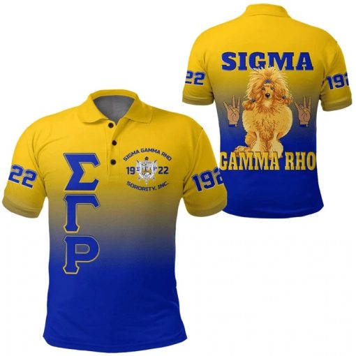 Sigma Gamma Rho Gradient Polo Shirts