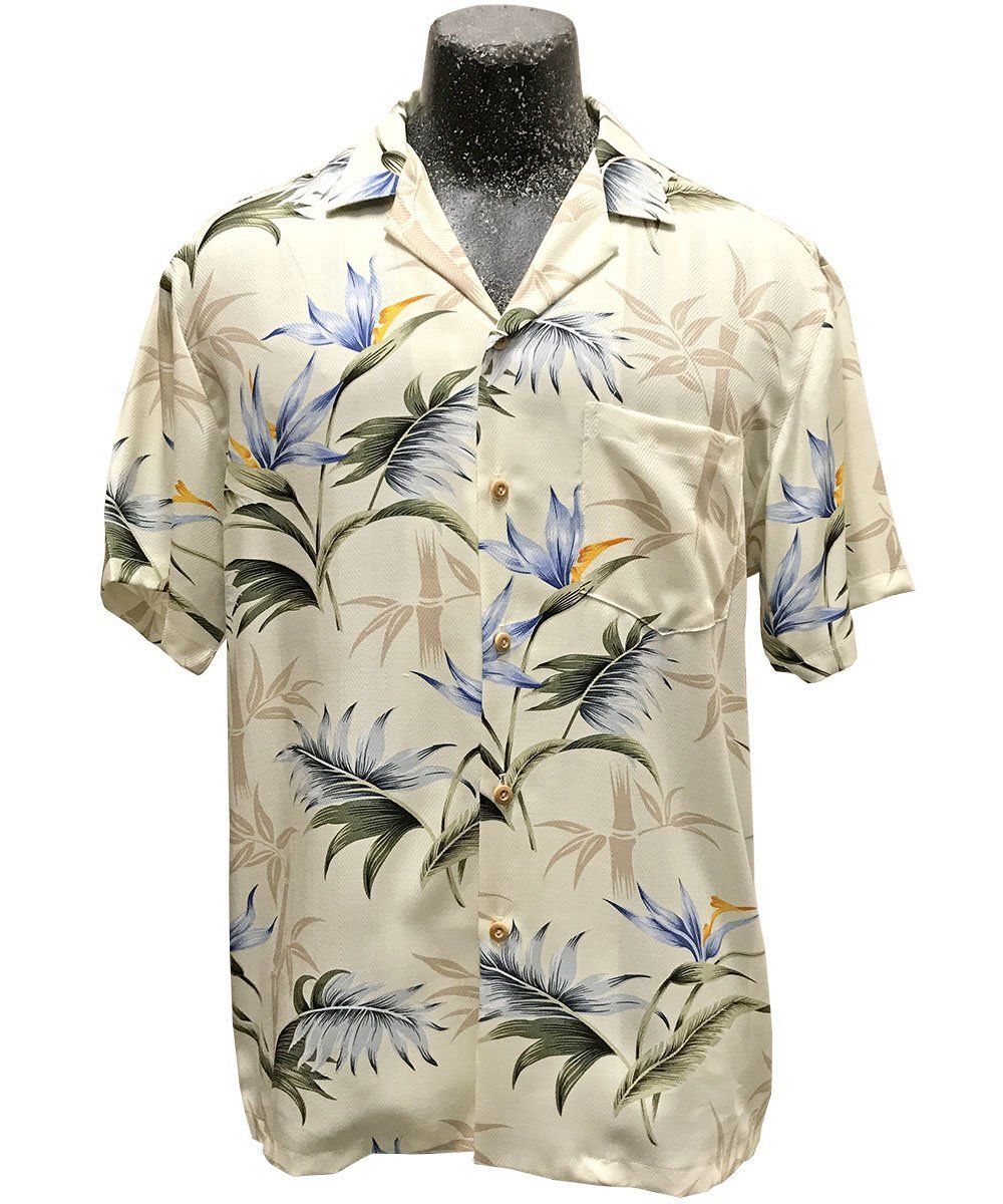 Paradise Bamboo Cream Hawaiian Shirt – Fashion Store