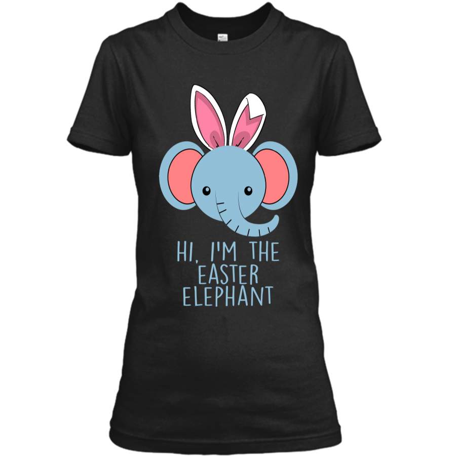 Cute and funny bunny elephant Easter bunny shirt. Ladies Custom