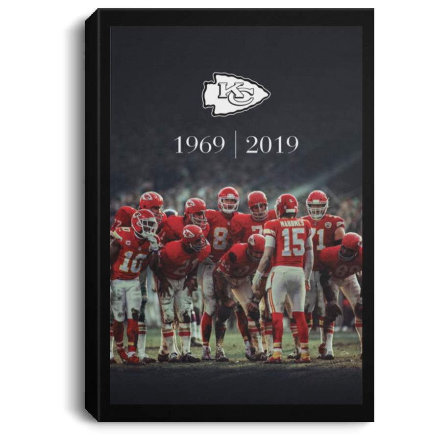 Kansas city chiefs 1969-2019 Poster Canvas