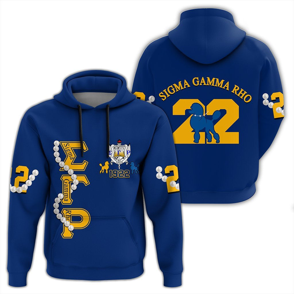 Sorority Hoodie – Sigma Gamma Rho Pearl Blue Pullover Hoodie