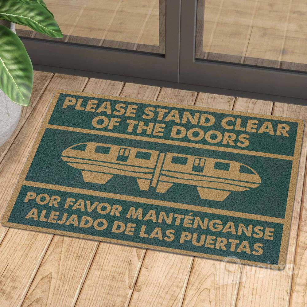 Please Stand Clear Of The Doors 02 All Over Printing Doormat Pre2390