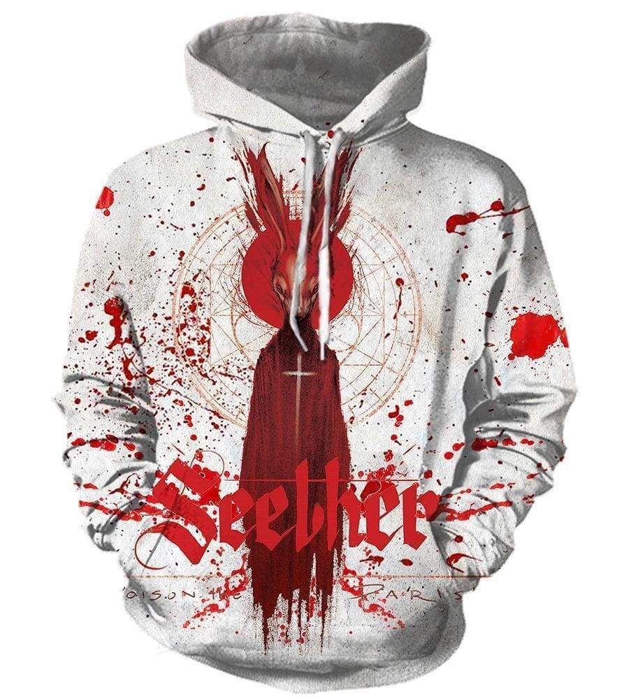 Seether White 3D Hoodie