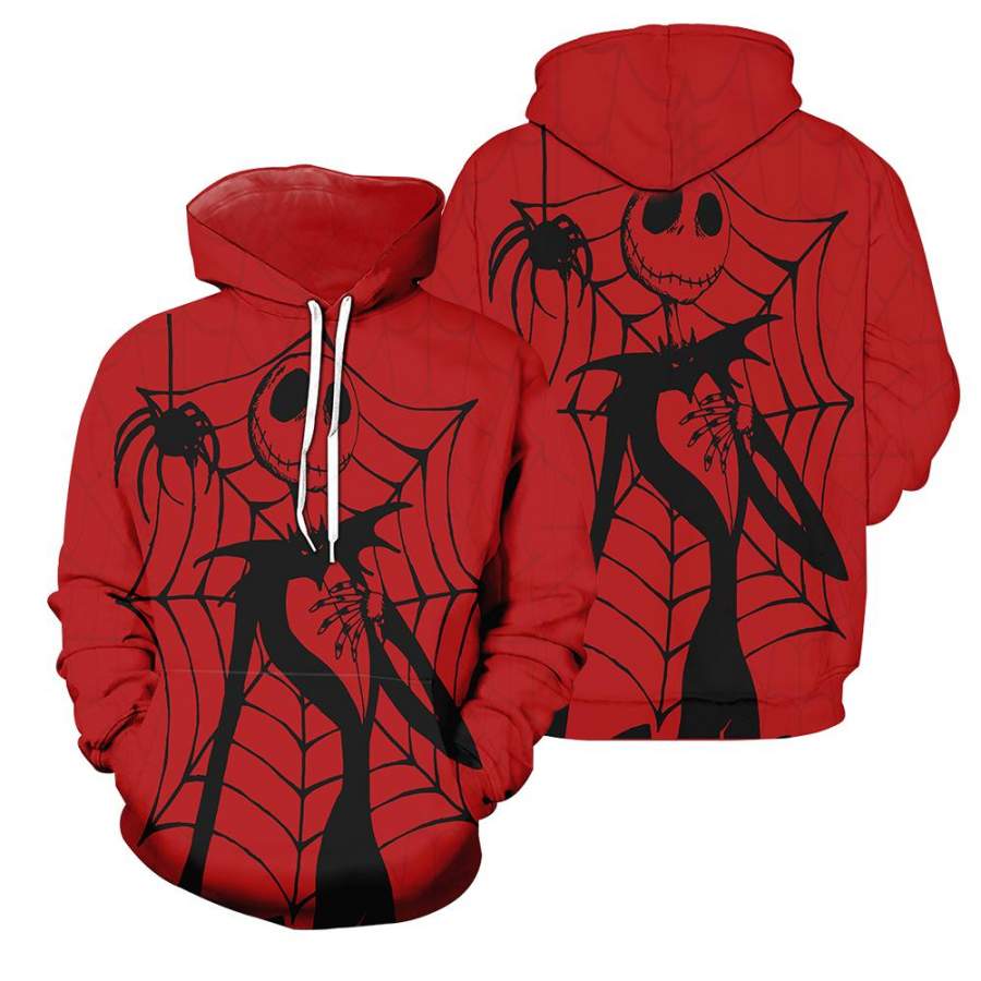 3D All Over Printed Jack Skellington Clothes – Spider Jack