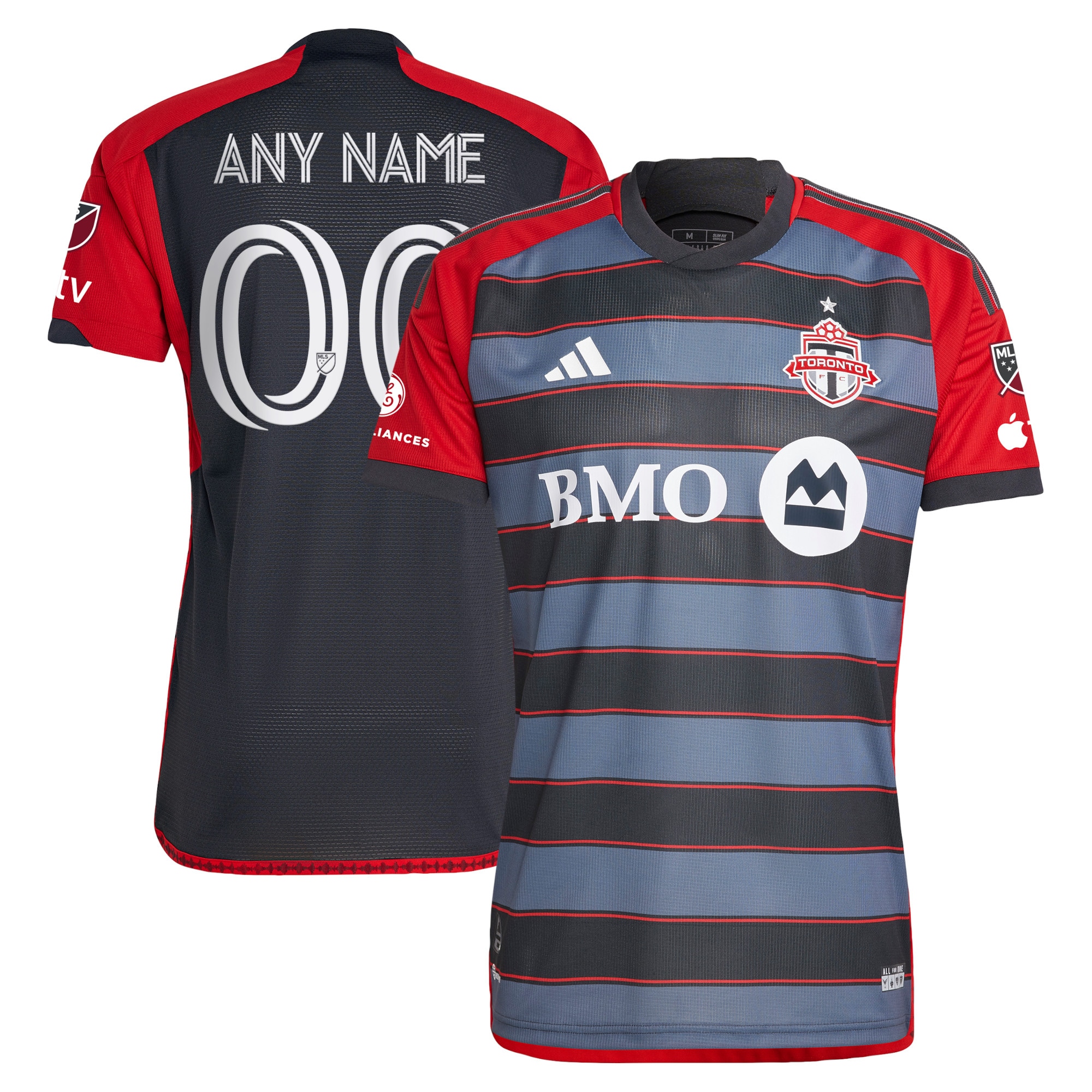 Toronto FC 2023 Club Kit Authentic Custom Jersey – Gray