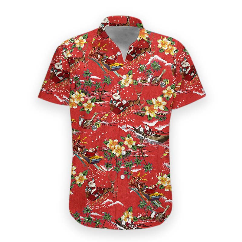 Gearhumans Christmas Santa Hawaiian Shirt Ha80987