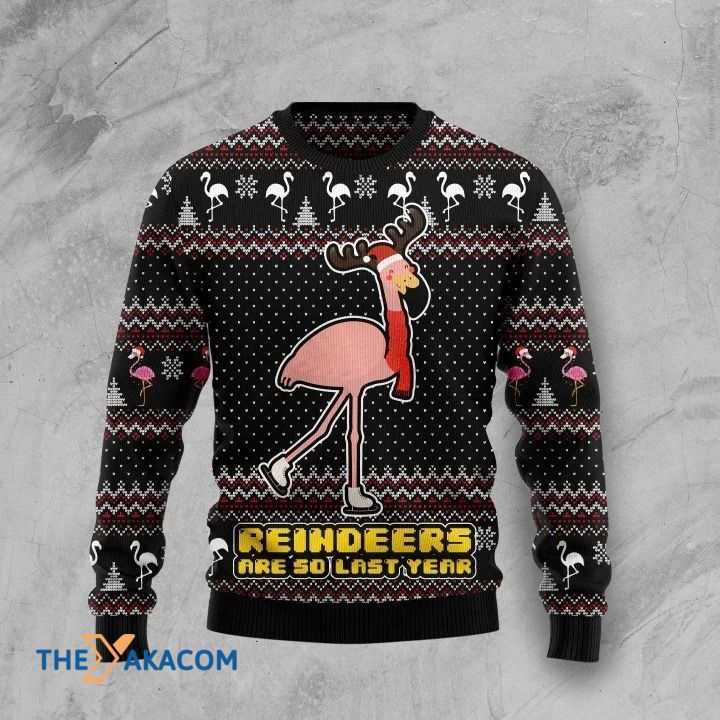 Flamigo Reindeers Are So Last Year Gift For Christmas Ugly Christmas Sweater