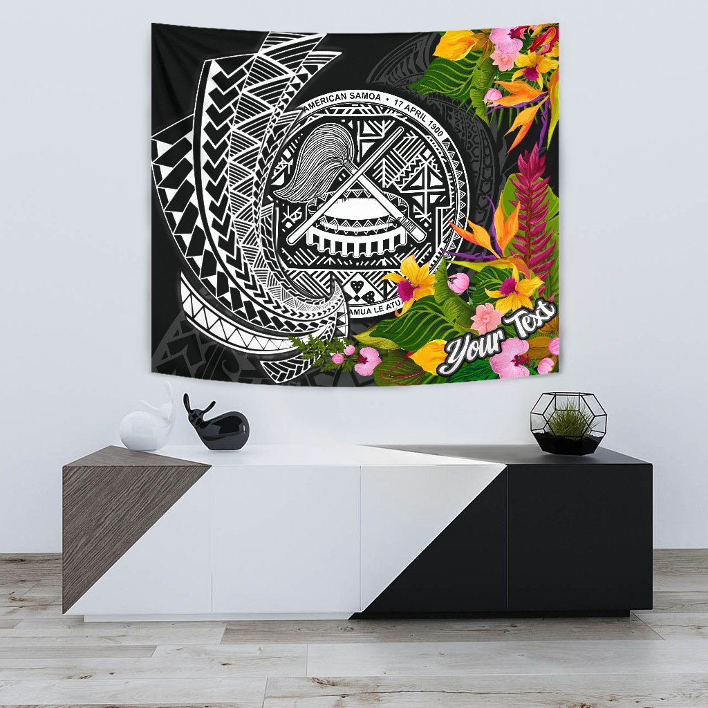 American Samoa Tapestrys – Custom Personalised Seal Spiral Polynesian Patterns – BN01