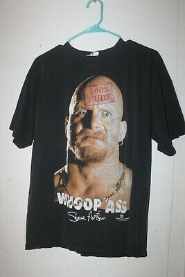 Vintage Wwf Stone Cold Steve Austin T-shirt  100% Pure Whoop Ass 1997 3:16 6104