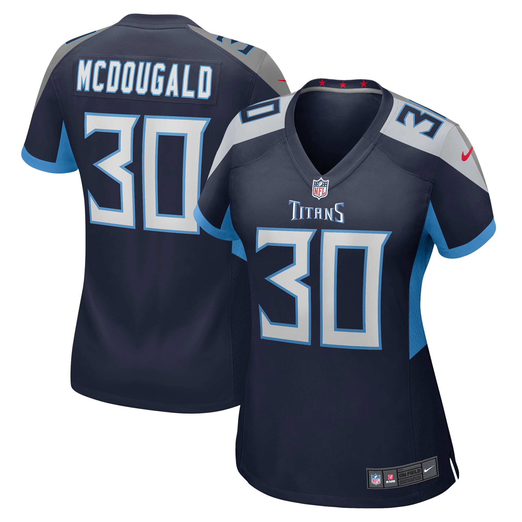 Bradley Mcdougald Tennessee Titans Womens Game Jersey – Navy NFL