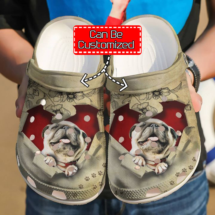 Dog – Pug They Steal My Heart Clog Shoes For Men And Women