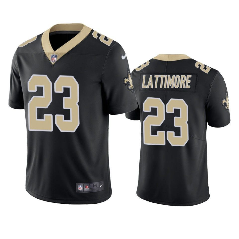 New Orleans Saints Marshon Lattimore Black Vapor Untouchable Limited 3D Jersey