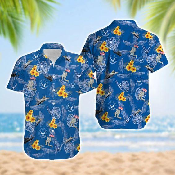 Hawaiian Aloha Shirts US Air Force Veteran – Jamestees Store