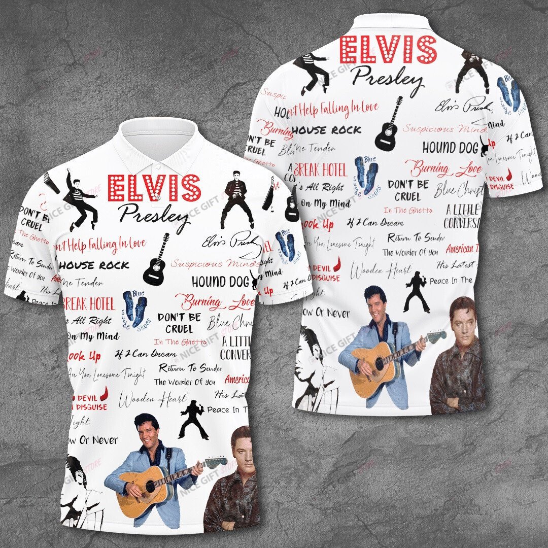 Elvis Presley Polo Shirt 3D 3Ps-Q3A3