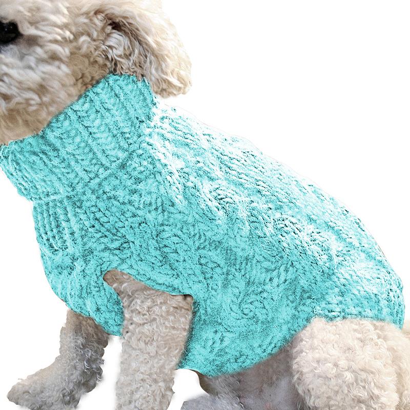 Warm Dog Sweater Winter Clothing Turtleneck Knitted Pet Cat Puppy Clothes Costume for Small Dogs Chihuahua Outfit Sweaters Vest alx