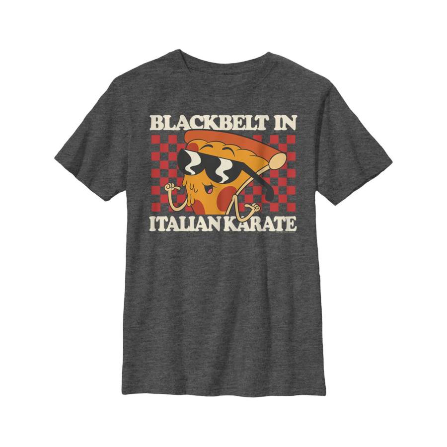 Uncle Grandpa Boy’s Pizza Steve Italian Karate T-Shirt