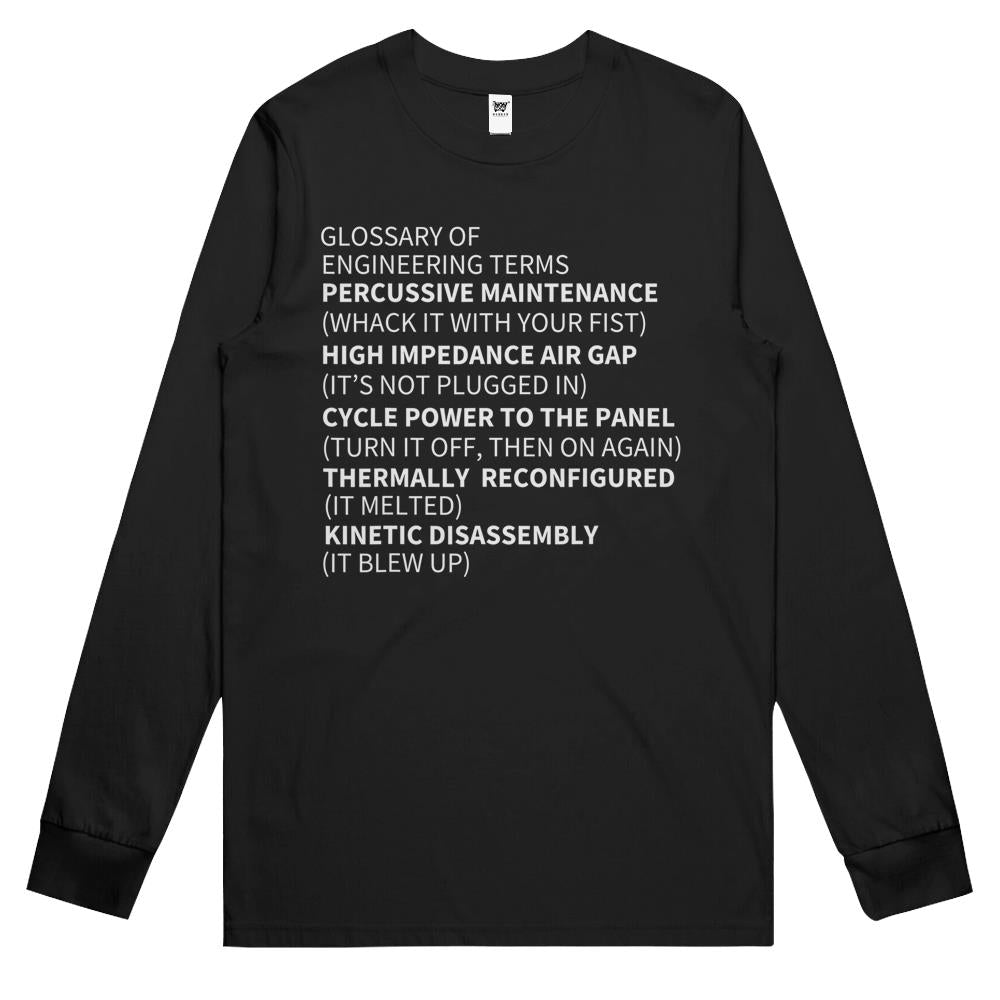 Glossary Of Engineering Terms Long Sleeve T Shirts