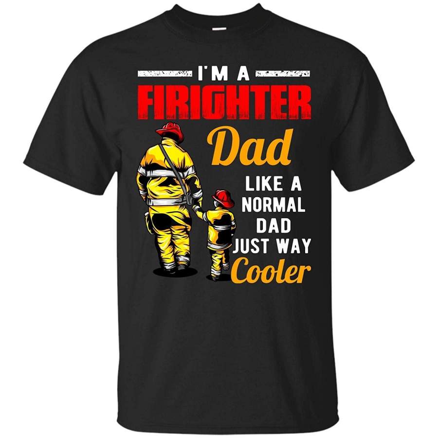 Firefighter Dad  Vintage Fireman Gift T-Shirt