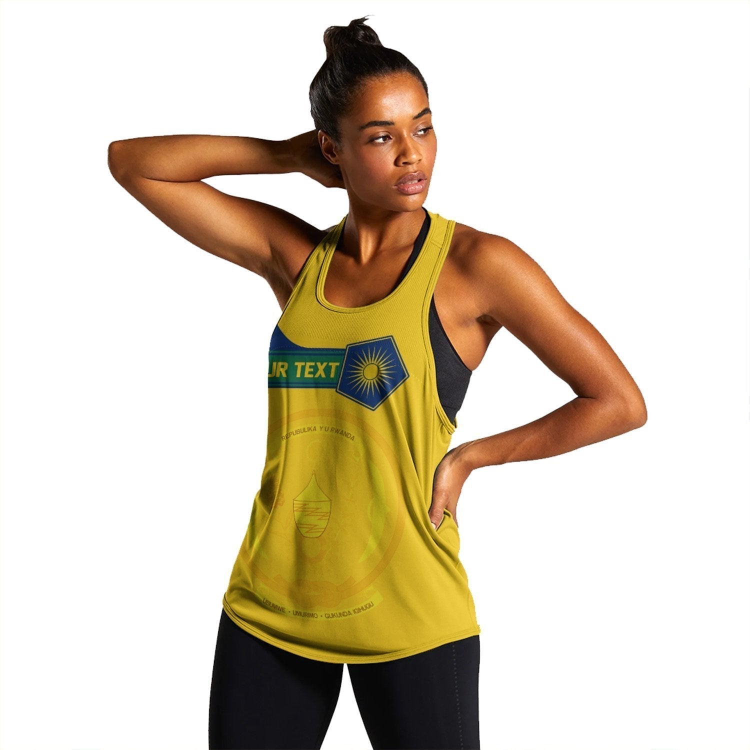 (Custom) African Tank Top – Rwanda Women’S Racerback Tank Pentagon Style