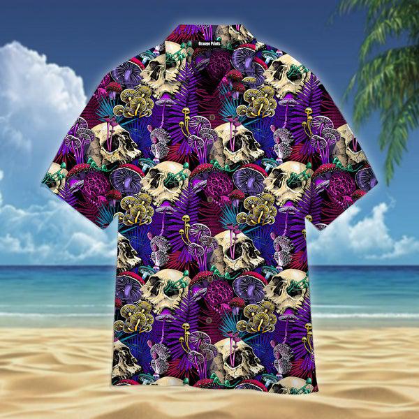 Products Mushroom Skull Hippie Hawaii Shirt For Men Women Ha97925