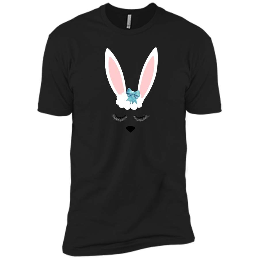 Cute Easter Bunny Shirt For Big Girls or Toddlers Next Level Premium Short Sleeve Tee