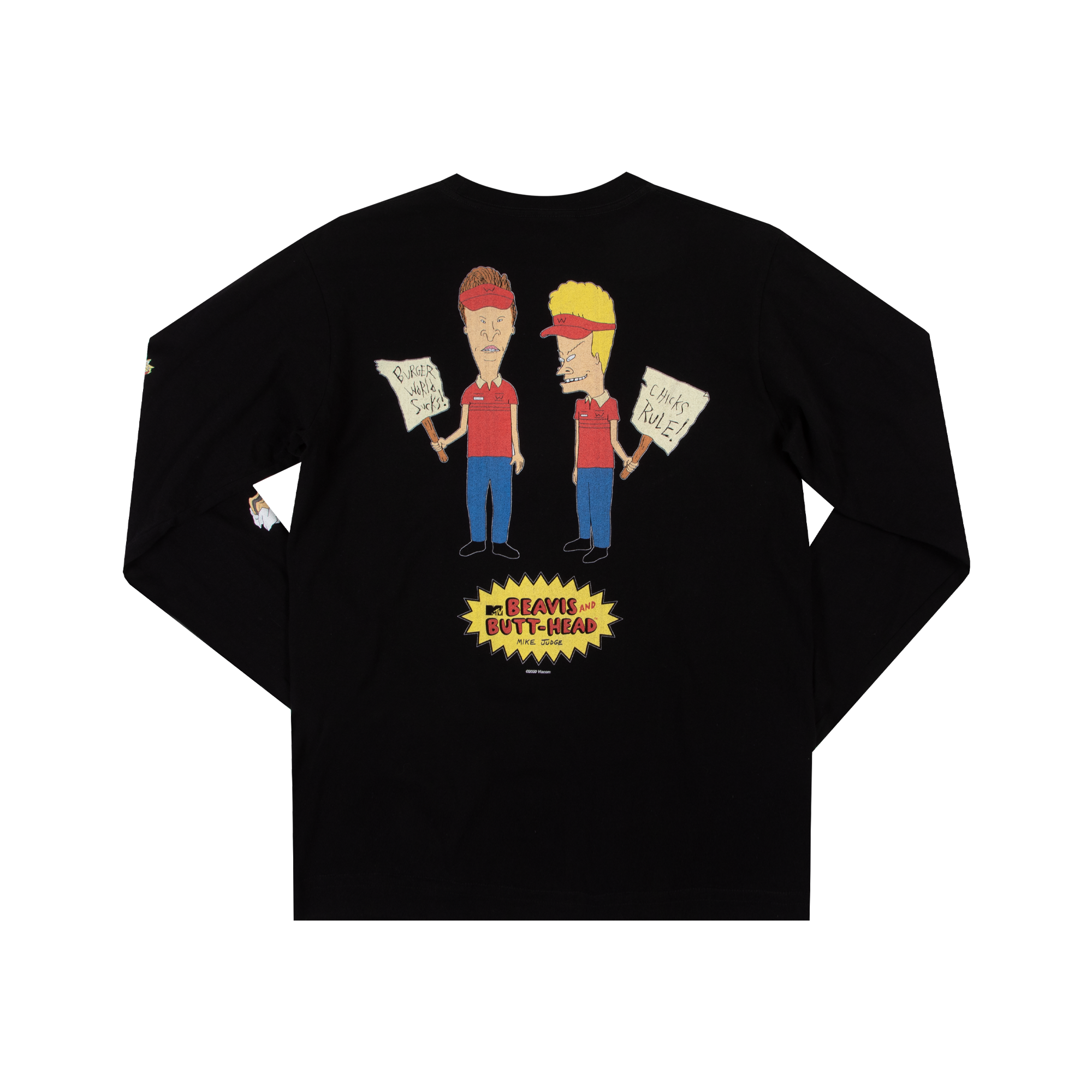 Burger World Black Long Sleeve Tee