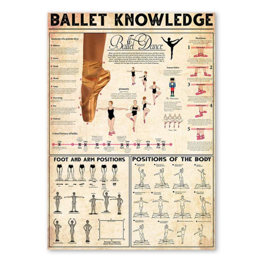 Ballet Knowledge Special Custom Design Poster Meaningful  Gift  For Ballet Lovers