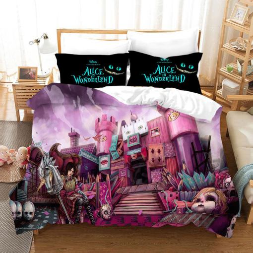 Alice In Wonderland 21 Duvet Cover Pillowcase Home Decor 3D Bedding Set