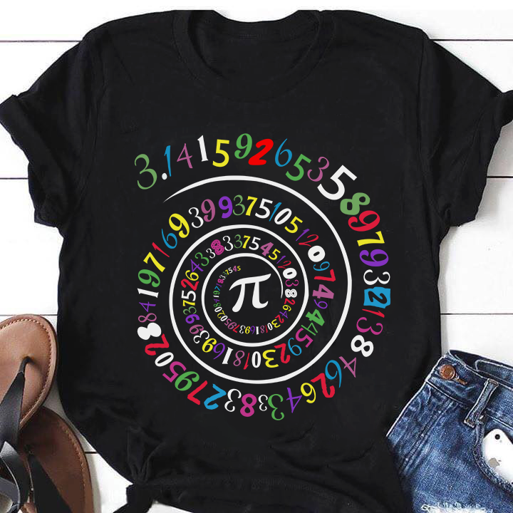 Pi Colorful Love Math Gift Standard/Premium T-Shirt