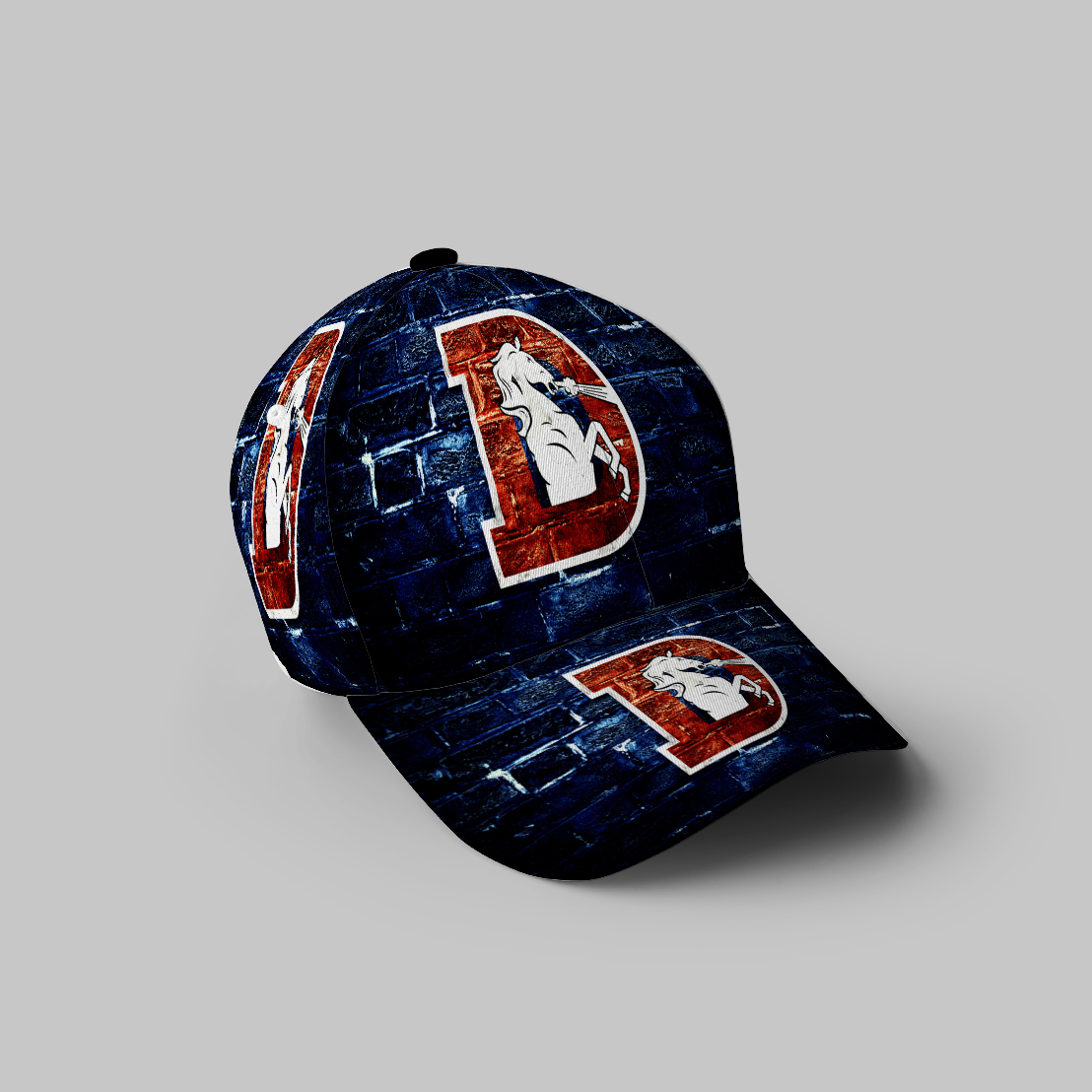 Denver Broncos Emblem V6 3D Printing Baseball Cap Classic Hat