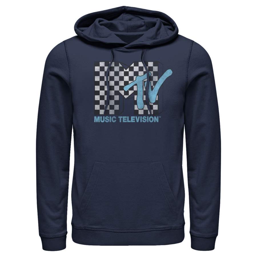 MTV Men’s Checkered Logo  Lightweight Hoodie