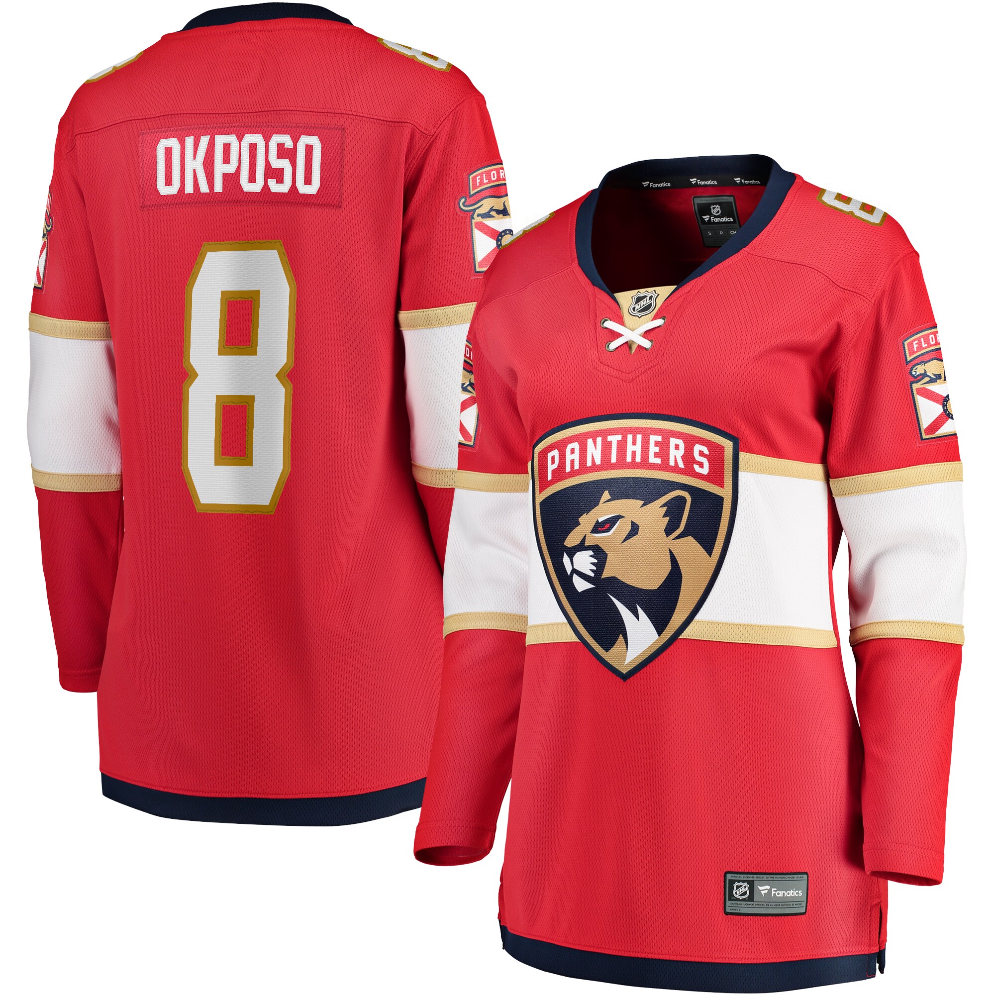 Kyle Okposo Florida Panthers Branded Women's Home Breakaway Player Jersey – Red