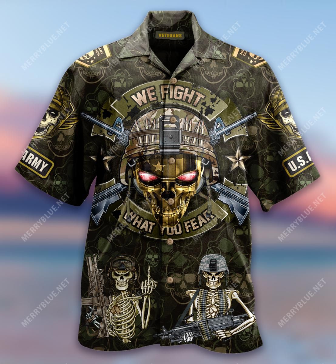 We Fight What You Fear Aloha Hawaiian Shirt Colorful Short Sleeve Summer Beach Casual Shirt For Men And Women