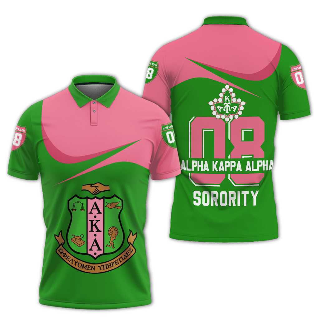 Wonder Print Shoppolo – Alpha Kappa Alpha Curve Style Polo Shirt Lt10