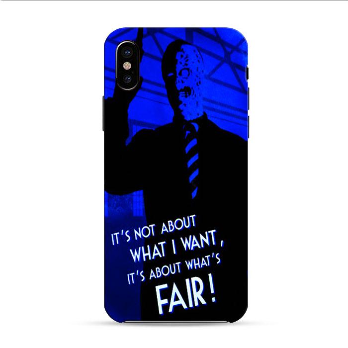 Two Face Quote Batman Villain iPhone XS 3D Case