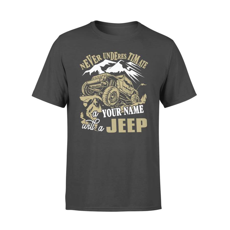 Personalized Name with a Jeep – T-shirt