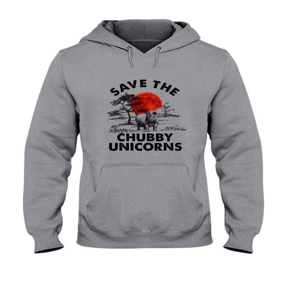 Save The Chubby Unicorns For Animal Lovers Hoodie