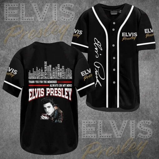 Elvis Presley Baseball Jersey Bbj-E0M1