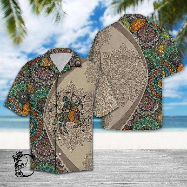 Amazing Sagittarius Mandala Unisex Hawaiian Shirts