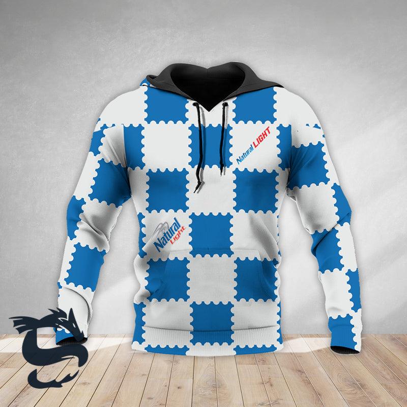Gorgeous Gingham Natural Light Hoodie & Zip Hoodie