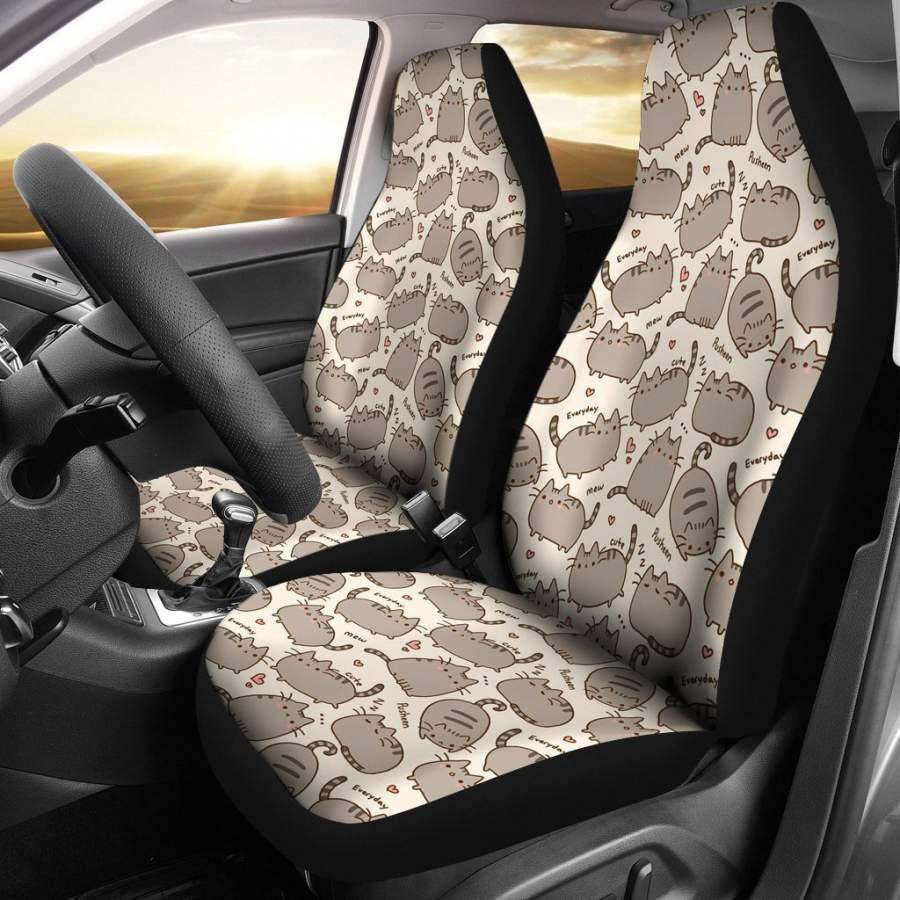 Pusheen Cat Animal Car Seat Covers 2