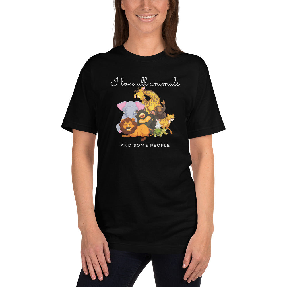 Love Animals 100% Cotton T-Shirt Made In Usa, Ships Worldwide