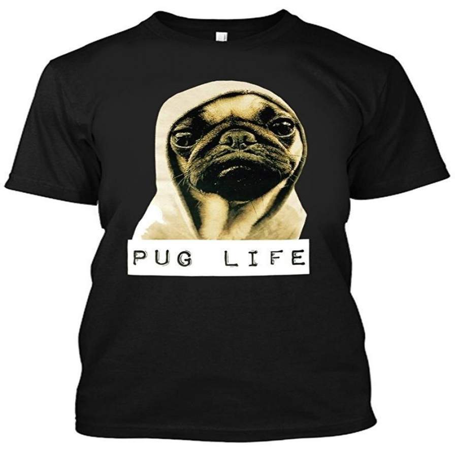 Cool Comfortable Short Sleeves Men’s Pug Life Funny Thug Life T-Shirt