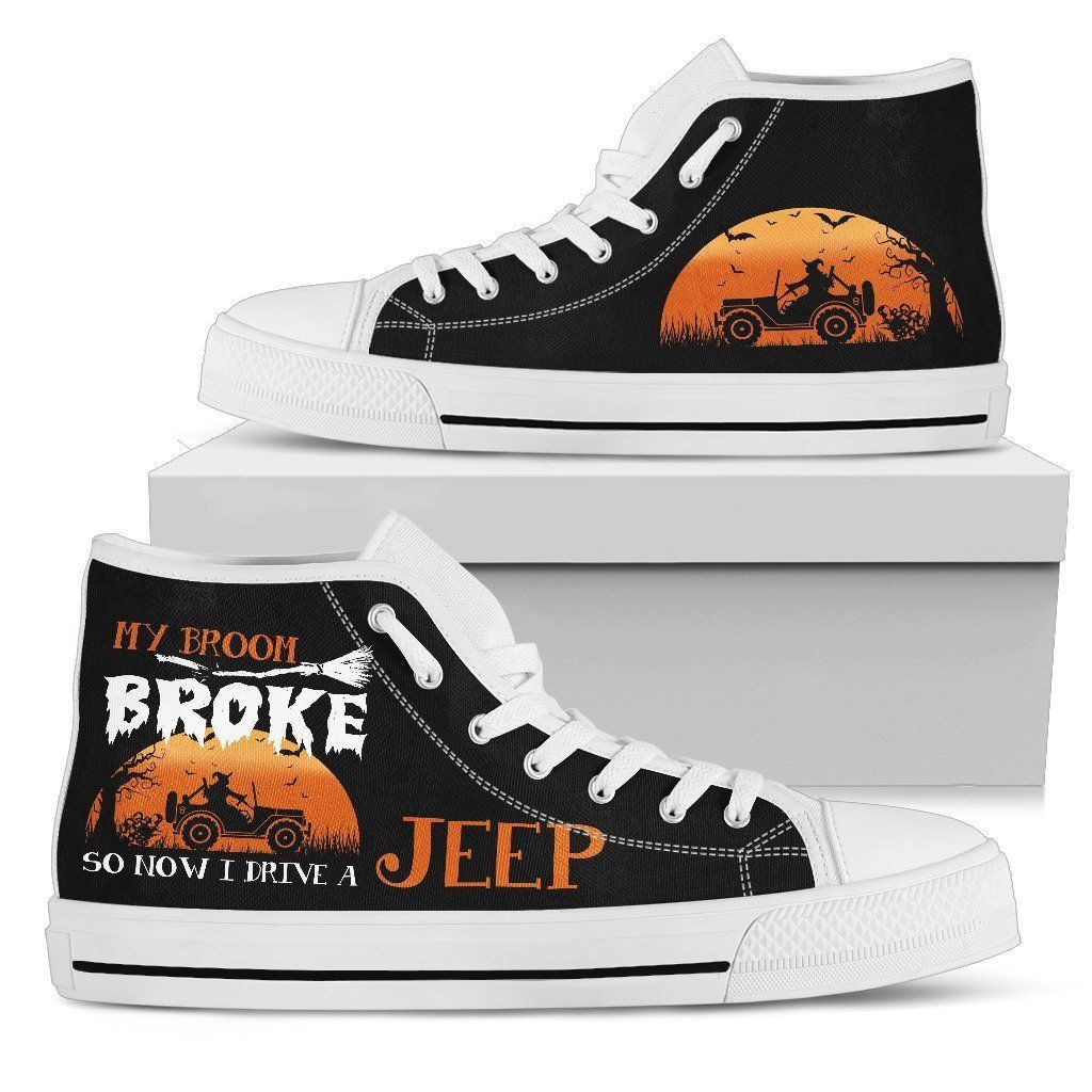 Halloween I Drive A Jeep High Top Shoes