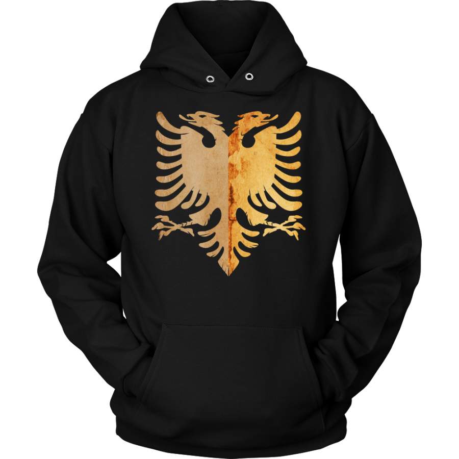 Albania Eagle Animal Bird Lover Crest Hoodie